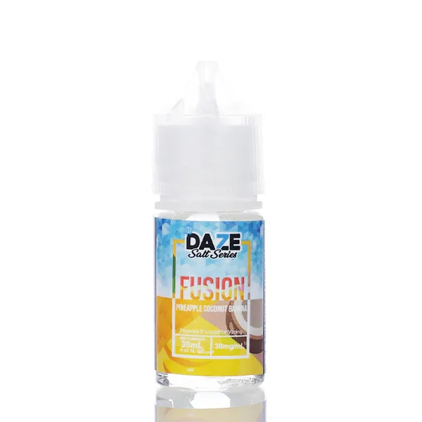 7 Daze Fusion TFN Salt - Pineapple Coconut Banana ICED - 30ml - Black Coral